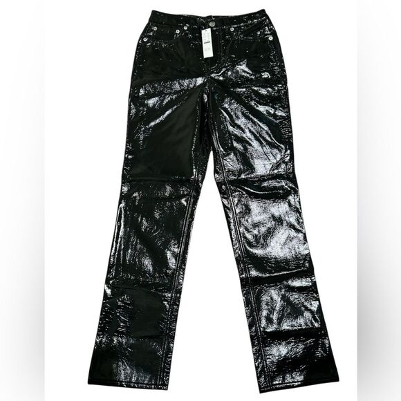 J. Crew Women’s Classic Straight Pant in Faux Leather Size 24 NWT #CC488 - Picture 5 of 8